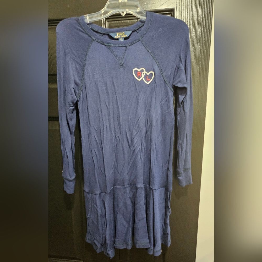 Polo Ralph Lauren Blue Long Sleeve with Heart Detail